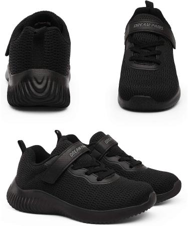DREAM PAIRS Kids Breathable Tennis Running Shoes - Black Monochrome | Size 6 Big Kid - Buy Online on GoSupps.com
