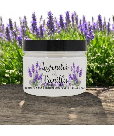 Lavender & Vanilla Scented - Body Dusting Powder for Men & Women - 8oz Container - Talc Free Lavender Vanilla - Buy Online on GoSupps.com