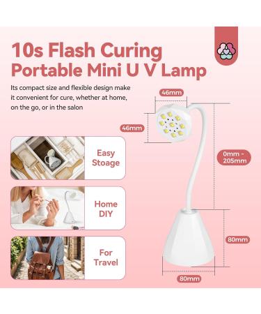 SAVILAND Rechargeable U V Lamp for Gel Nails: 27W Smart Sensor U V Nail Lamp Portable 10s Flash Cure Nail Lamp for Gel Nails Mini Fast Dry LED Nail Lamp Nail Dryer Nail Artist Travel Home Use A Lotus White - Buy Online on GoSupps.com