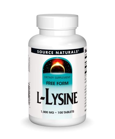 Source Naturals L-Lysine 100 Tablets - Buy Online on GoSupps.com