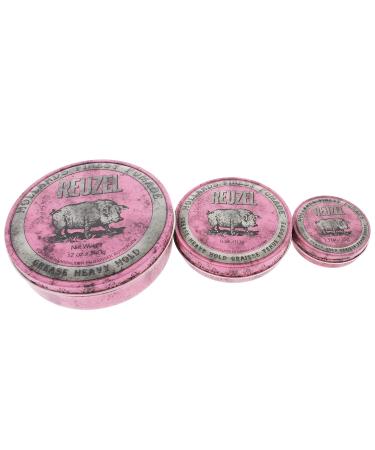 Reuzel Pink Grease Heavy Hold Pomade - Men's Hair Wax 35g - Strong Hold Versatile Styling - Buy Online on GoSupps.com