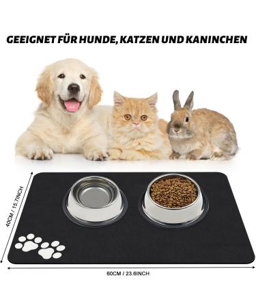 Shop Suppal Pad for Dogs & Cats - Non-Slip Super Absorbent Fast-Drying 60x40cm Feed Mat - Perfect Cat & Dog Bowl Underlay - Buy Online on GoSupps.com