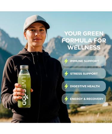 LIVEGOOD Super Greens Powder Organic Superfood with Wheat Grass Powder Daily Superfood Powder for Immune Support Energy and Detox Green Juice Powder Supplement (30 Servings) - Buy Online on GoSupps.com
