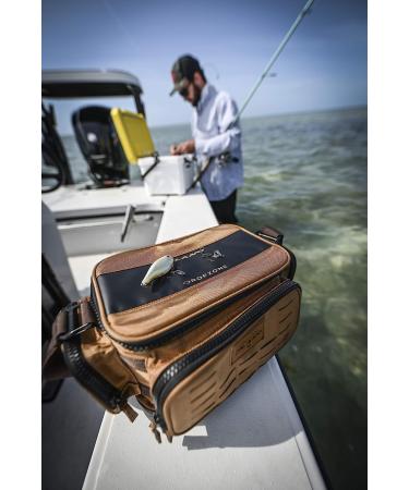 Plano Guide Series 3500 Tackle Bag in Beige | Premium Soft Fishing Tackle Storage with 5 Stowaway Boxes | Waterproof & Non-Skid Base - Buy Online on GoSupps.com