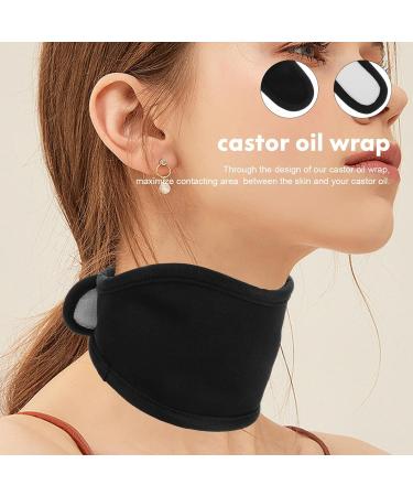 FOMIYES Castor Oil Pack Neck Neck Castor Oil Reusable Essential Oil Pack Black - Buy Online on GoSupps.com