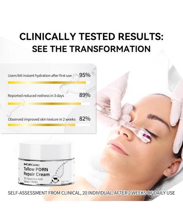 Morovan Tallow PDRN Repair Cream 3D Hyaluronic Acid & Natural Tallow Face Moisturizer for Skin Barrier Repair Intense Hydration & Anti-Aging 1.7 oz - Buy Online on GoSupps.com