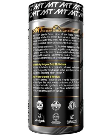 MuscleTech Platinum Multi Vitamin 90 Count (2 Pack) - Essential Daily Nutrients for Optimal Health - Buy Online on GoSupps.com