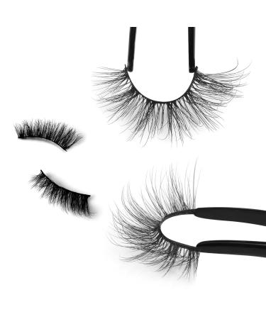 Natural Half Eyelashes | Lvmixwig Cat Eye Wispy Short False Lashes for a Flawless Look - Buy Online on GoSupps.com