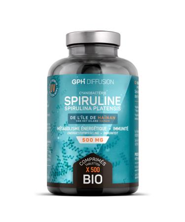 Spirulina/Spirulina Bio 500mg - 500 Tablets - Energy Metabolism - Immune System