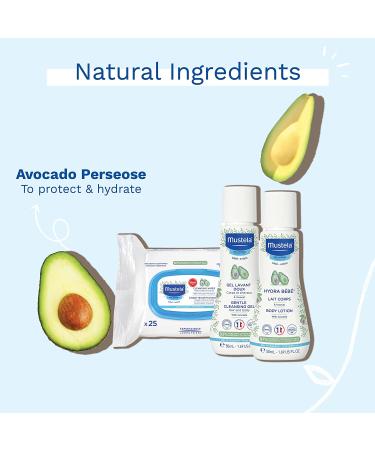 Mustela Bebe On-the-Go Travel Set - 3 Essential Baby Care Products - Buy Online on GoSupps.com