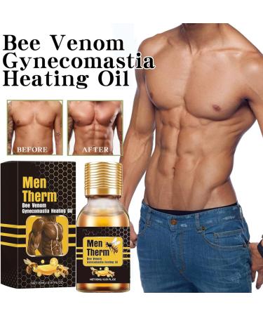 Mentherm Gynecomastia Heating Oil & Gel for Men | Strengthen Chest Muscles - 3 Bottles - Buy Online on GoSupps.com