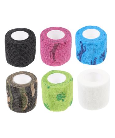FRCOLOR 6pcs Self-Adhesive Elastic Finger Cover Non Woven Fabric Adhesive Finger Tape Adhesive Finger Sports Adhesive Tape Elastic Tape