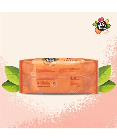 PET Head Nursing Towels for Dogs & Cats | 80 Count Quick Fix Peach Fragrance Hypoallergenic & Vegan | Refresh Your Pet Easily! - Buy Online on GoSupps.com