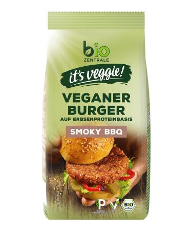 Biocentrale Vegan Burger Smoky BBQ - High Protein Pea Protein Meat Alternative | 170g (Approx. 4 Burgers) | Soy-Free | Perfect for Roasting & Grilling (Pack of 3) - Buy Online on GoSupps.com