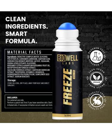 BioWell Freeze Roll-On Fast-Absorbing Cooling for Post-Workout & Active Lifestyle Support - Buy Online on GoSupps.com