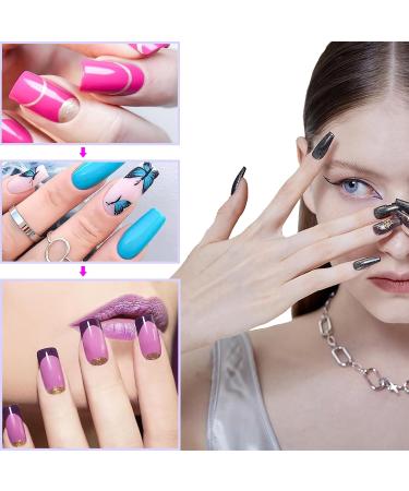 WJIASI Natural False Nails: Oval French Acrylic Artificial Nail Tips for Girls & Women - 500 pc, 10 Sizes - Natural Color - Buy Online on GoSupps.com