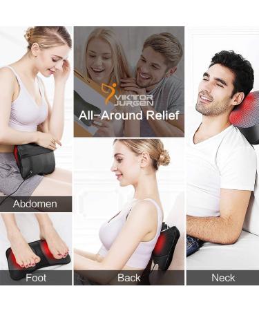VIKTOR JURGEN Neck Massage Pillow Shiatsu with Heat - Relaxation Gift for Men and Women - Buy Online on GoSupps.com