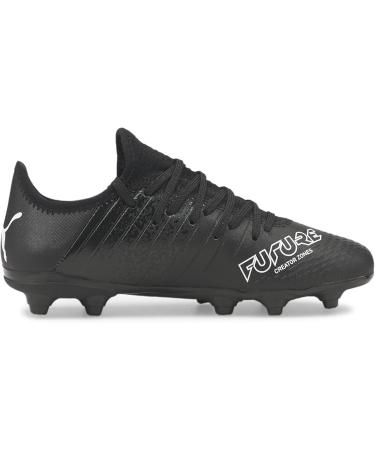 PUMA Unisex Kids Future Z 4.3 FG/AG Jr Football Shoe - 28 EU - Puma Black & White | International Shipping Available - Buy Online on GoSupps.com