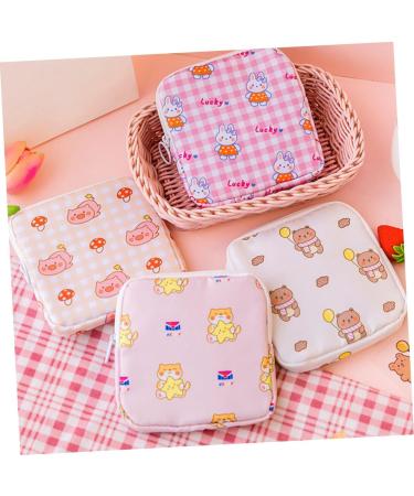 Healeeved 4-Piece Aunt Towel Storage Bag | Menstrual Bandages Accessories for Teenage Girls & Women | Travel-Friendly Polyester Period Bag - Buy Online on GoSupps.com