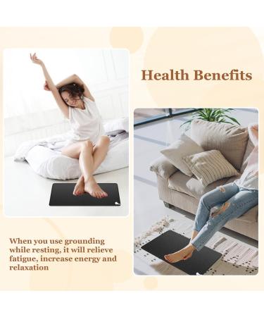 Grounding Equipment Mat with Ground Cable for Anxiety Relief - 29.2 x 60.2 cm | Improve Sleep & Comfort in Office Living Room Kitchen | International Shipping Available - Buy Online on GoSupps.com