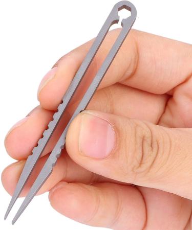 EDC Tweezers Ti Alloy Tweezers for Outdoor Survival Camping Travel for DIY Enthusiast for Professionals for Model Making - Buy Online on GoSupps.com