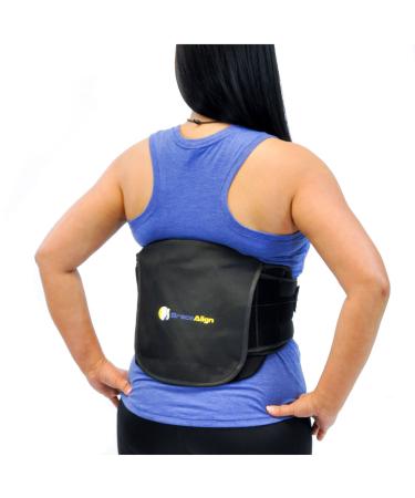 Adjustable Lumbar Lower Back Support Brace - LSO - Herniated or Bulging Disc Sciatica Scoliosis DDD Immediate Back Pain Relief PDAC Code L0642 Universal