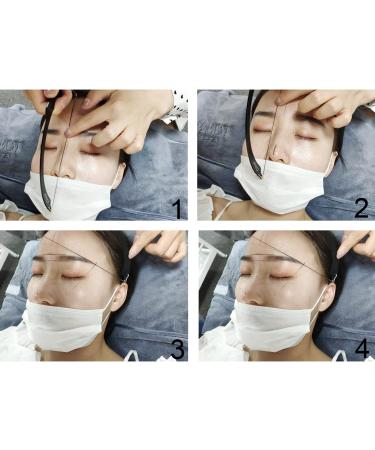 Eyebrow Mapping String & Threading Marker Ruler - Semi Permanent Bow & Arrow Design (Black) - Buy Online on GoSupps.com