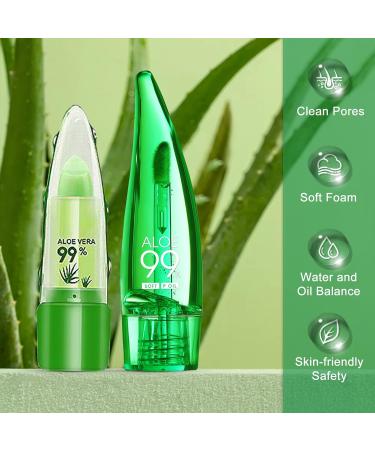 Boloshine Aloe Vera Lip Balm Set Magic Temperature Color Change Aloe Vera Lip Oil Lipgloss Long Lasting Natural Moisturizing Chapstick for Women Lip Dryness & Cracking Care - Buy Online on GoSupps.com