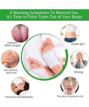 30PCS Detoxifying Foot Pads - Natural Bamboo & Ginger for Lymphatic Drainage, Feet Care, and Better Sleep - Buy Online on GoSupps.com
