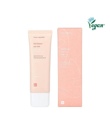 Face Republic Full Bloom Sun Tint 50mL SPF50+ PA++++ | Vegan & Reef Safe Tinted Sunscreen for Natural Tone-Up & Wrinkle Care - Cruelty-Free - Buy Online on GoSupps.com