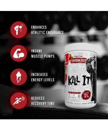 5% Nutrition Rich Piana Kill It Pre Workout Powder w/Creatine Caffeine Beta Alanine Hydroprime Glycerol for Pump Strength Endurance | 14.11 oz 40 Srvgs (Mango Pineapple) Mango Pineapple 14.11 Ounce (Pack of 1) - Buy Online on GoSupps.com