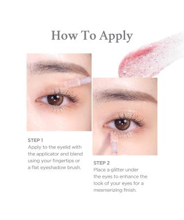 FLYNN Lightcatcher Liquid Glitter Eyeshadow - Long Lasting, Quick Drying Lightweight Formula - No Fall-out - K beauty High-Impact Eye Looks - 03 Peach Light - 0.12oz - Buy Online on GoSupps.com