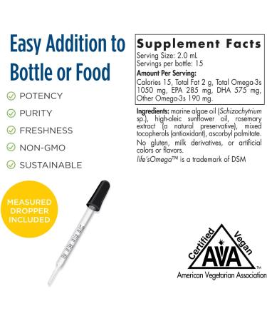 Nordic Naturals Baby's DHA Vegetarian 1 fl oz - Essential Omega-3 for Infants - Buy Online on GoSupps.com