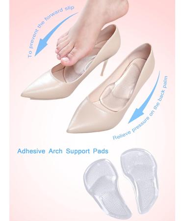 High Arch Support Inserts for Men & Women | Flat Feet Relief & Plantar Fasciitis Support - 3 Pairs (4.8 x 2.6 - Buy Online on GoSupps.com
