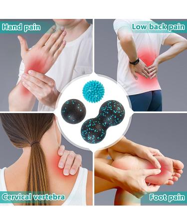 Kouclaa Spiky Ball Set - Peanut & Lacrosse Balls for Deep Tissue Massage Myofascial Release Yoga & Stress Relief - Buy Online on GoSupps.com