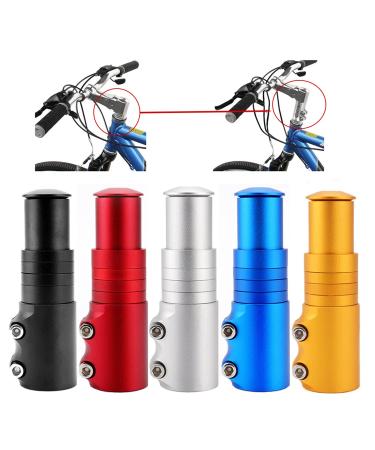 BlueSunshine Bike Handlebar Riser Bicycle Fork Stem Raiser Extender Head Up Raiser Aluminum Alloy Black