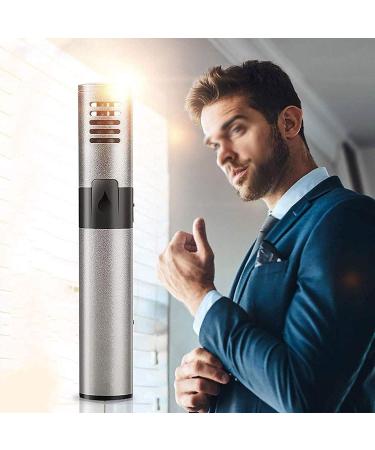 Portable Ear & Nose Hair Trimmer - USB Rechargeable & Stainless Steel Blade for Men & Women - Multi-Functional Facial Hair Remover (Black - Buy Online on GoSupps.com