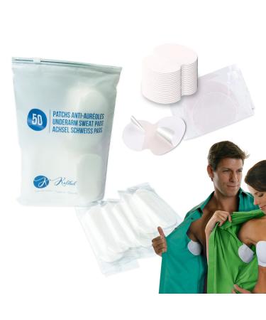 Kalibel - Anti Halo Pad 50 Anti-Sweat Patches - Disposable Invisible and Comfortable - Patch Protects Armpits Women and Men
