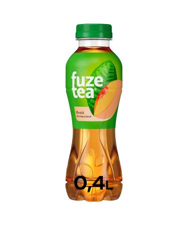 Buy Fuze Tea Black Tea Peach - Organic Fusion of Black Tea & Fruity Peach - Refreshing Beverage in One-Way Bottles (12 x 400 ml) - International Shipping Available - Buy Online on GoSupps.com