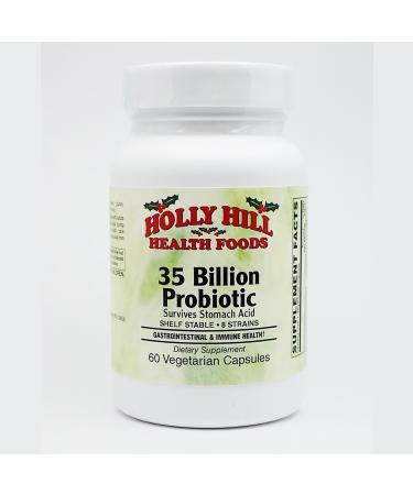 Holly Hill Health Foods 35 Billion Probiotic 60 Vegetarian Capsules