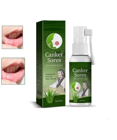 Ulcer Breath Sprays Canker Relief Spray Antiviral Mouth Spray Treat Mouth Ulcer Herbal Mouth Spray Ulcer Pain Relief Spray Breath Spray for Bad Breath Dry Mouth Relief Oral Ulcer Treatment 20ml