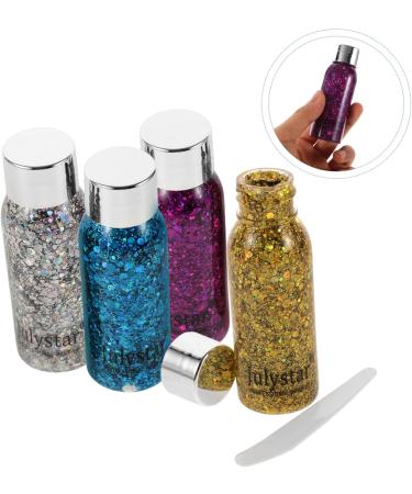 Beavorty 4pcs Set Colorful Eye Shadow Glitter for Body Face Glitter Halloween Makeup Glitter Liquid - Buy Online on GoSupps.com