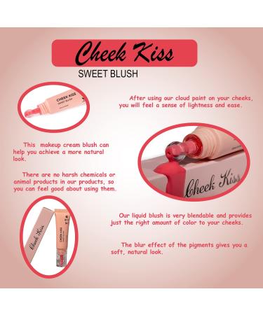 Cloud Paint Liquid Blush - Sun Kissed Natural Blushing for Glowing Pink Cheeks - 0.33Floz / 10ml - Buy Online on GoSupps.com