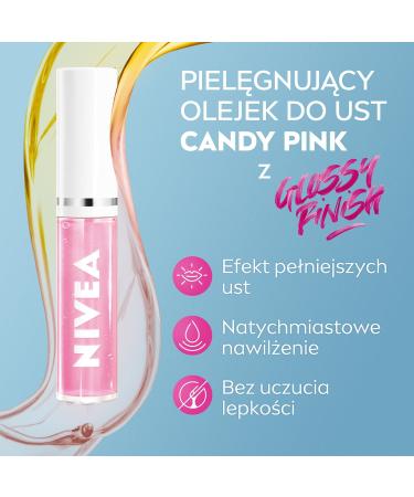 Nivea Lip Balm Lip Oil Candy Pink 5.5 ml - Buy Online on GoSupps.com