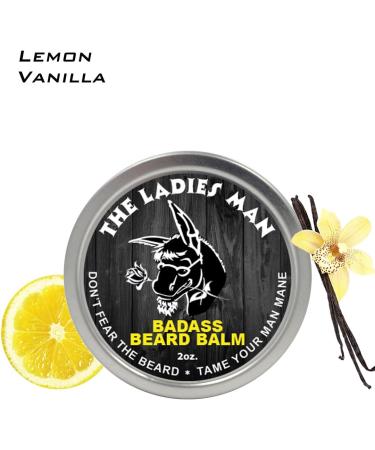 Badass Beard Care Beard Balm 2 oz - The Ladies Man | Natural Beard Conditioner - Buy Online on GoSupps.com
