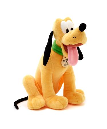 Disney Store Official Pluto Small Soft Toy 25cm/9 Iconic Cuddly Toy Character Features a Characterful Expression and Collar with Wording Suitable for All Ages Pluto Dog