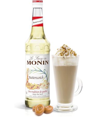 MONIN Premium Butterscotch Syrup 700ml - Vegan-Friendly, Allergen-Free, 100% Natural - Ideal for Cocktails and Mocktails - Buy Online on GoSupps.com