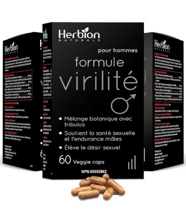 Herbion Naturals Virility Formula - Better Energy Strength and Stamina (Pack of 3) 180 Counts - Buy Online on GoSupps.com