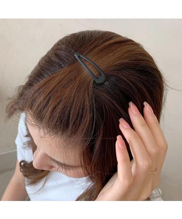 60Pcs Snap Hair Clips 2Inch Girls Hair Clips Metal BB Barrettes for Kids Girls Women Accessories (Black) - Buy Online on GoSupps.com