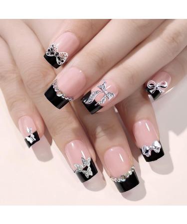 LIFOOST 60Pcs 3D Silver Butterfly Nail Charms - Nail Art Jewels for Women & Girls - Buy Online on GoSupps.com